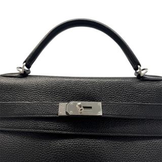 Sac à main Kelly Taurillon Clémence 40 Black