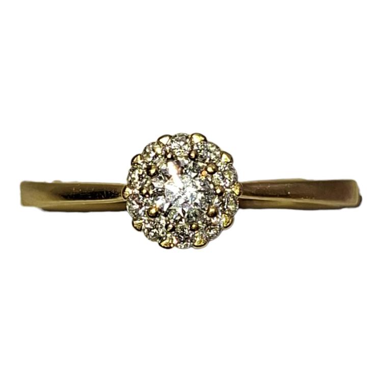 BAGUE OR 18 CT ET DIAMANTS