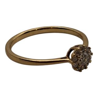 BAGUE OR 18 CT ET DIAMANTS