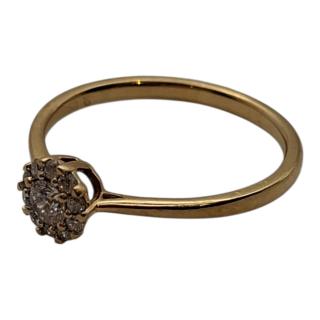 BAGUE OR 18 CT ET DIAMANTS