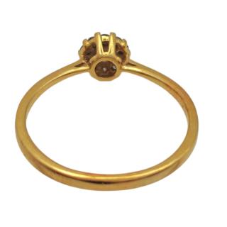 BAGUE OR 18 CT ET DIAMANTS