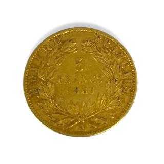 Napoléon III 5 Francs Tête Laurée