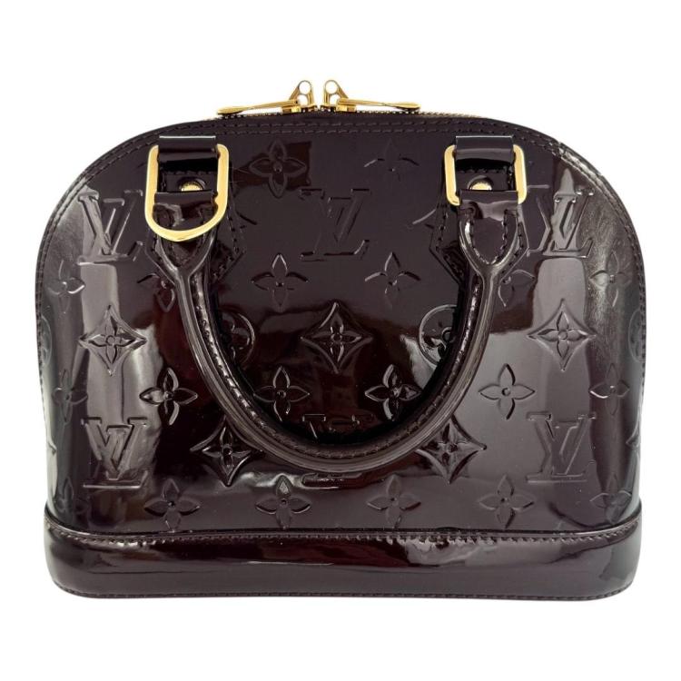 Sac Louis Vuitton Alma BB Cuir Verni Amarante