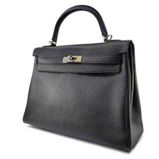 Hermès Kelly 32 Retourné Togo Noir