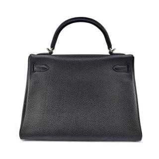 Hermès Kelly 32 Retourné Togo Noir