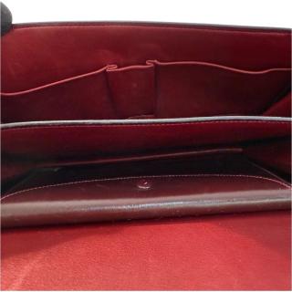 Sac Hermes Egee Cuir Box Bordeaux Vintage