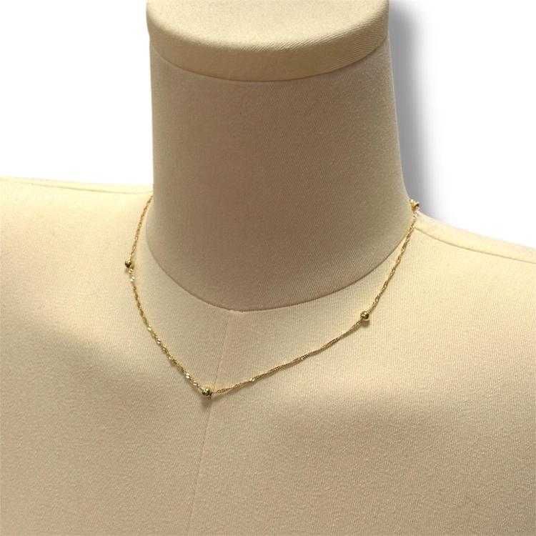 Collier or jaune 19ct