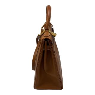 Sac Hermes Kelly 32 Gold Epsom Vintage