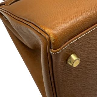 Sac Hermes Kelly 32 Gold Epsom Vintage