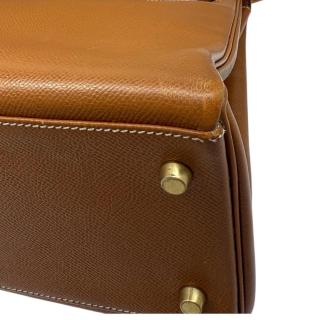 Sac Hermes Kelly 32 Gold Epsom Vintage