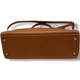 Sac Hermes Kelly 32 Gold Epsom Vintage