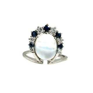 Bague Or Blanc 18 Ct
