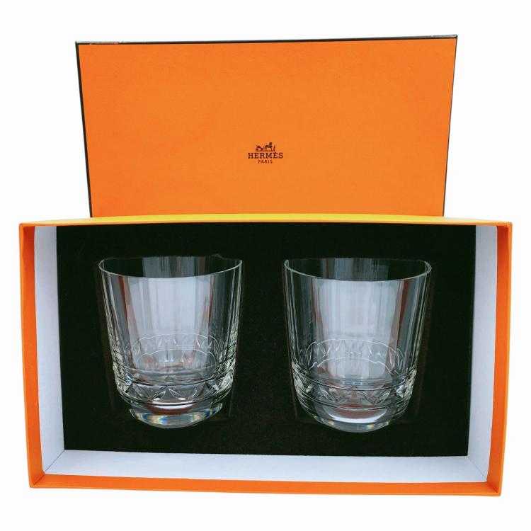 Lot de 2 Verres à Whisky Hermès
