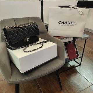 Sac Timeless Jumbo en cuir lisse noir