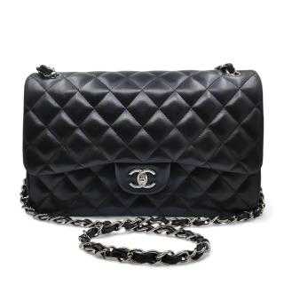 Sac Timeless Jumbo en cuir lisse noir