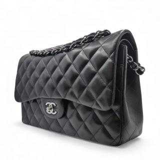Sac Timeless Jumbo en cuir lisse noir