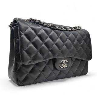 Sac Timeless Jumbo en cuir lisse noir