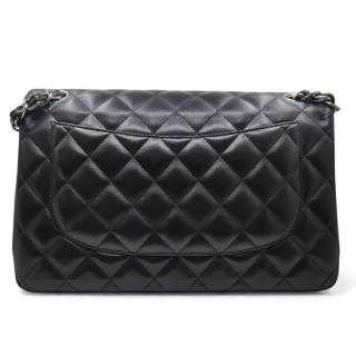Sac Timeless Jumbo en cuir lisse noir