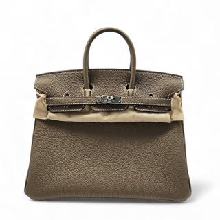 Sac Hermès Birkin 25 Togo étoupe