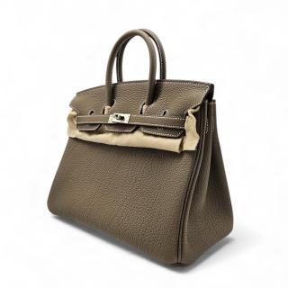 Sac Hermès Birkin 25 Togo étoupe