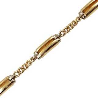 Bracelet Or Jaune et Blanc 18 Ct