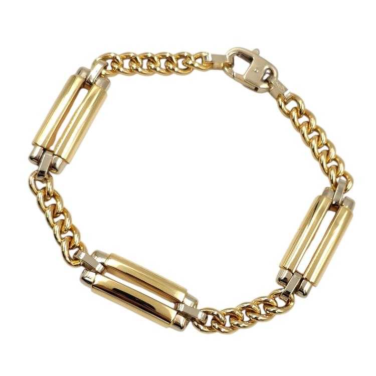 Bracelet Or Jaune et Blanc 18 Ct
