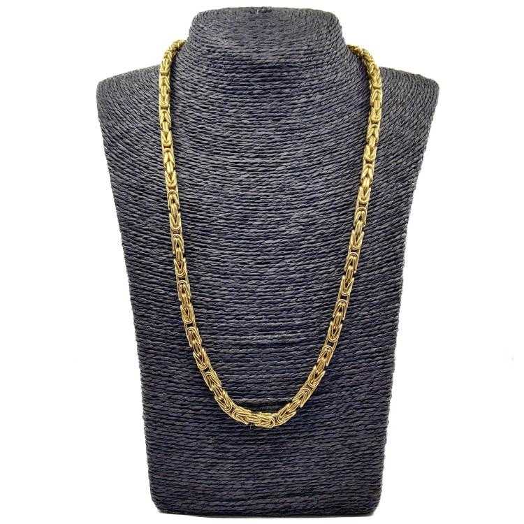 Collier Or Jaune 14k Maille Royale