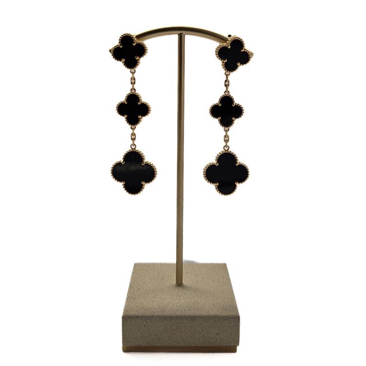 Boucle d'oreille pendantes Van Cleef & Arpels Magic Alhambra