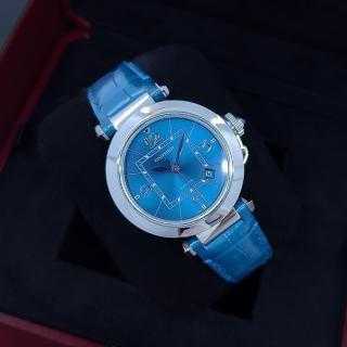 Cartier Pasha 41 Blue Sunray Dial