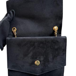 Sac Saint Laurent Sulpice en Suede Noir