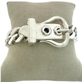 Bracelet Hermes Boucle Sellier Arg 925