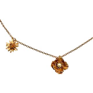 Collier Dior Mille Fiori Plaque Or Rose
