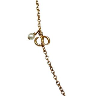 Collier Dior Mille Fiori Plaque Or Rose