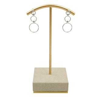 Boucles d'Oreilles Or Blanc 18 Ct