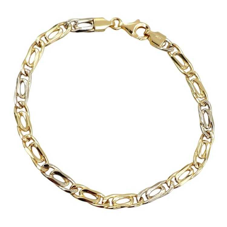 Bracelet Or Jaune&Blanc 18 Ct