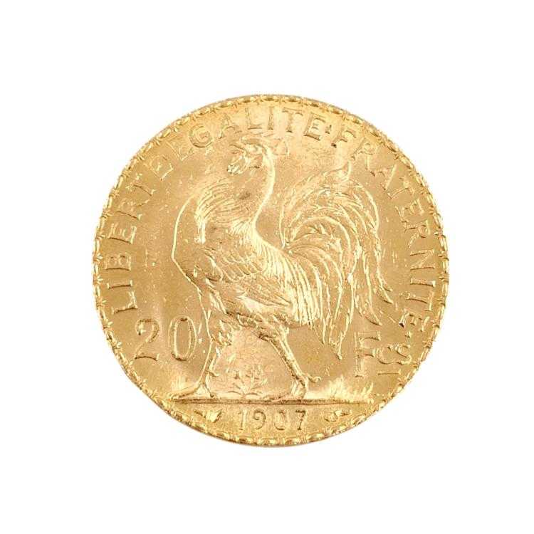 Pièce Française en Or 21,6 Carats