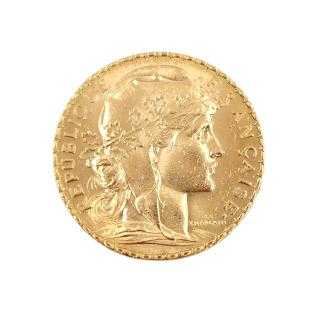 Pièce Française en Or 21,6 Carats