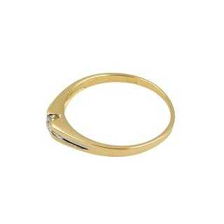 Bague Or Jaune&blanc 18 Ct