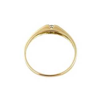 Bague Or Jaune&blanc 18 Ct