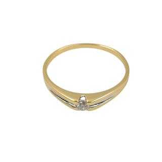 Bague Or Jaune&blanc 18 Ct