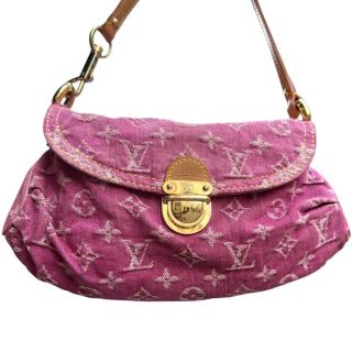 Sac Louis Vuitton Pleaty Denim Rose