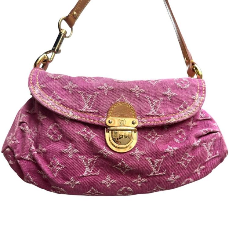 Sac Louis Vuitton Pleaty Denim Rose