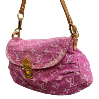 Sac Louis Vuitton Pleaty Denim Rose