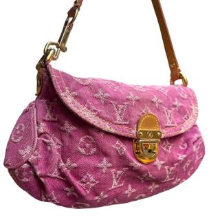Sac Louis Vuitton Pleaty Denim Rose