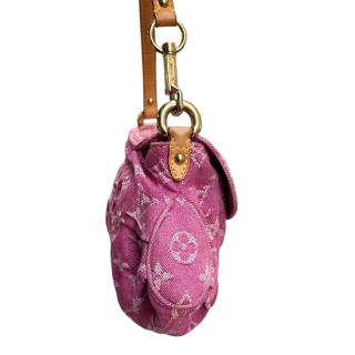 Sac Louis Vuitton Pleaty Denim Rose