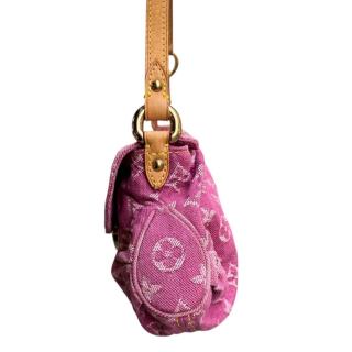 Sac Louis Vuitton Pleaty Denim Rose