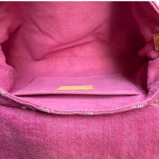 Sac Louis Vuitton Pleaty Denim Rose