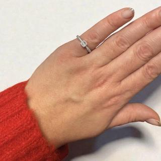 Bague Or blanc 18ct et Diamants