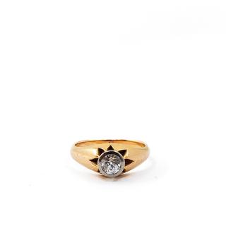 Bague Or Jaune 18k & Diamant