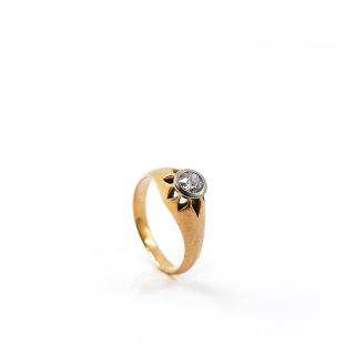 Bague Or Jaune 18k & Diamant